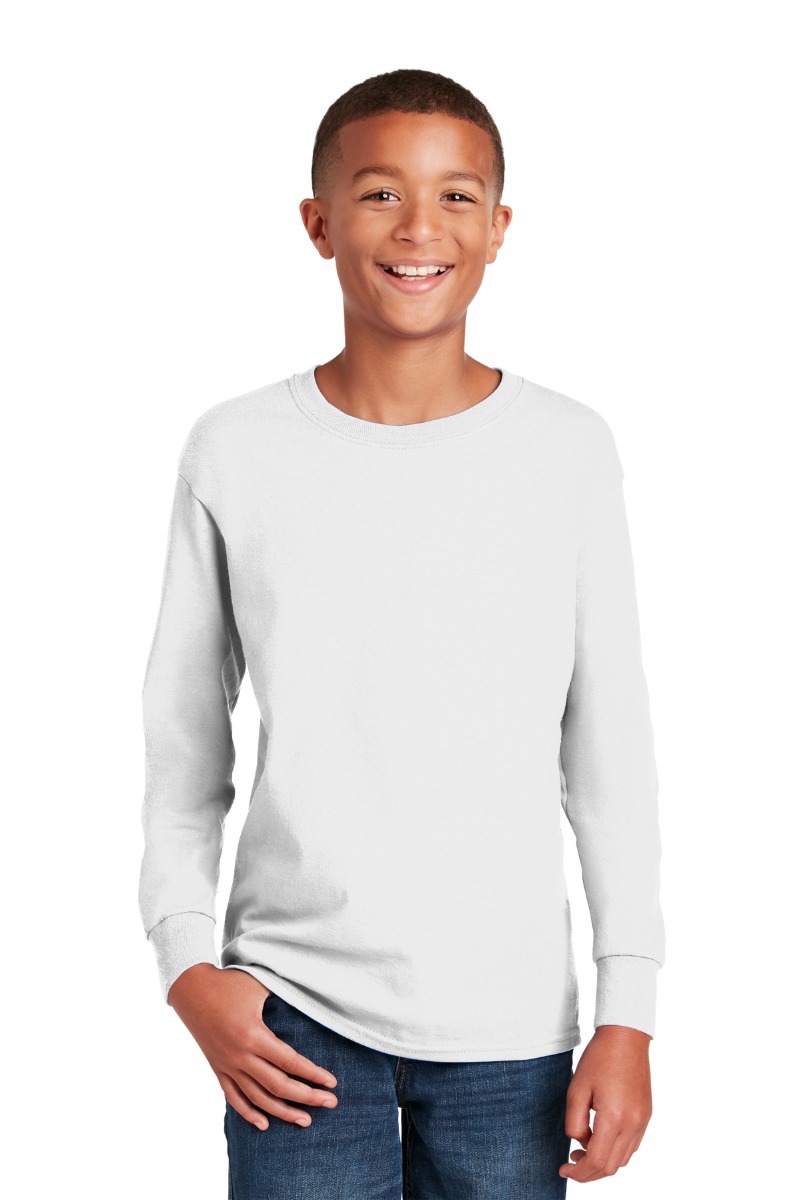 Gildan Youth Heavy Cotton™ 100% Cotton Long Sleeve T-Shirt Product Image