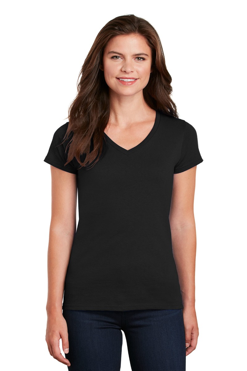 Gildan Women's Heavy Cotton™ 100% Cotton V-Neck T-Shirt Product Image