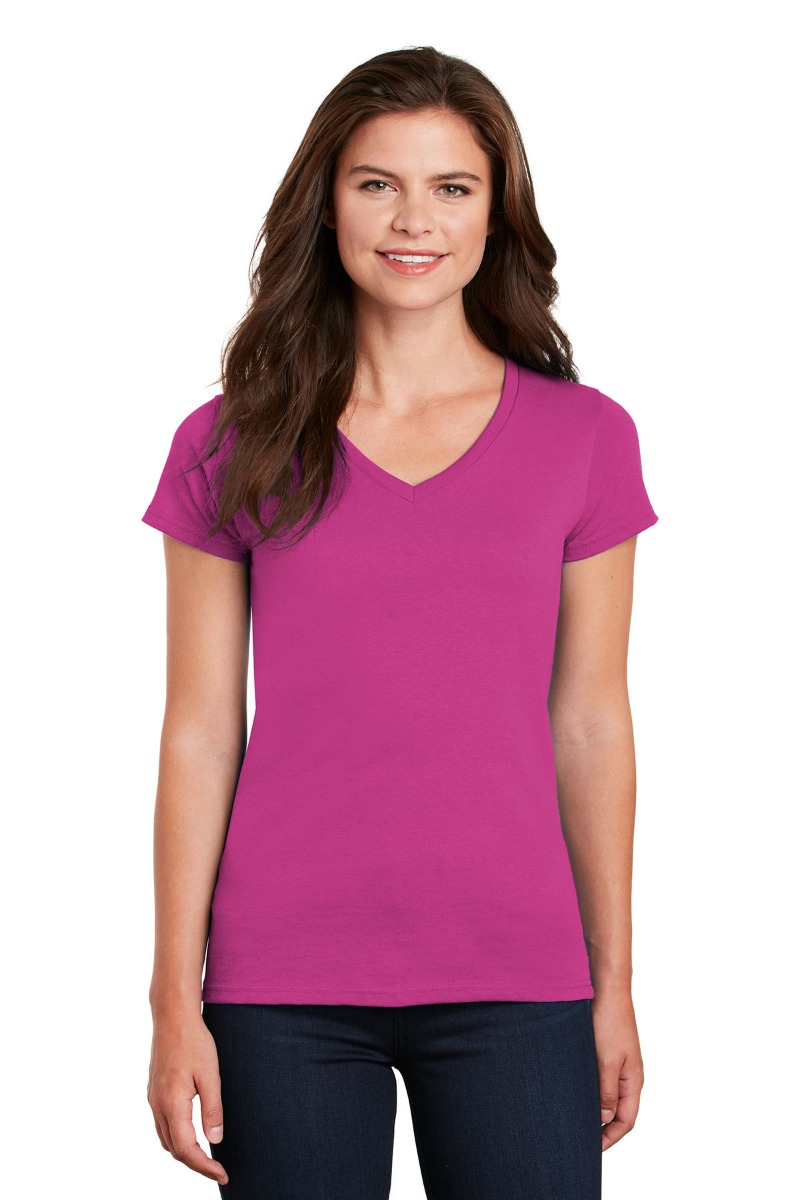 Gildan Women's Heavy Cotton™ 100% Cotton V-Neck T-Shirt Product Image
