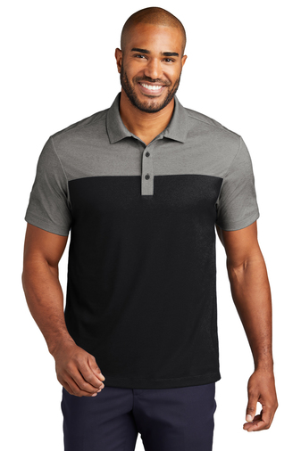Port Authority Fine Pique Blend Blocked Polo Product Image