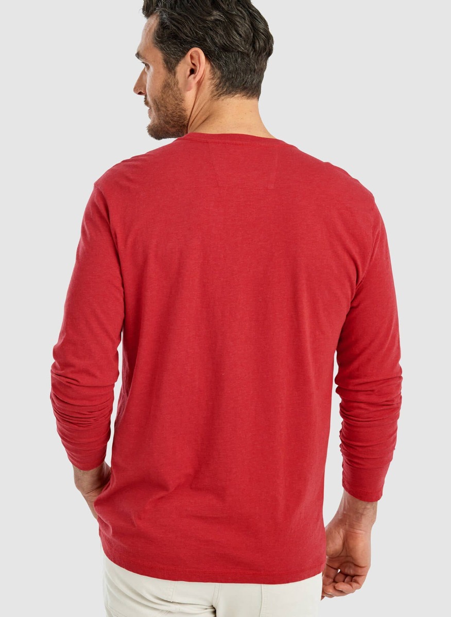 johnnie-O Men's Heathered Brennan Long-Sleeve T-Shirt Product Image