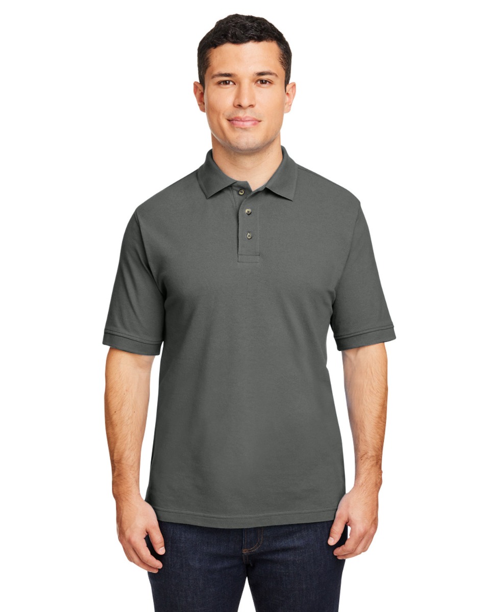 Harriton Men's 6 oz. Ringspun Cotton Piqué Short-Sleeve Polo Product Image