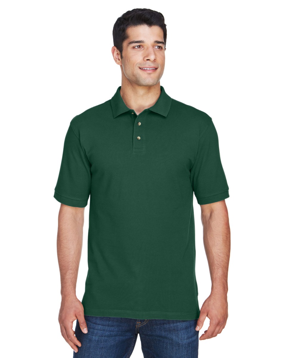 Harriton Men's 6 oz. Ringspun Cotton Piqué Short-Sleeve Polo Product Image