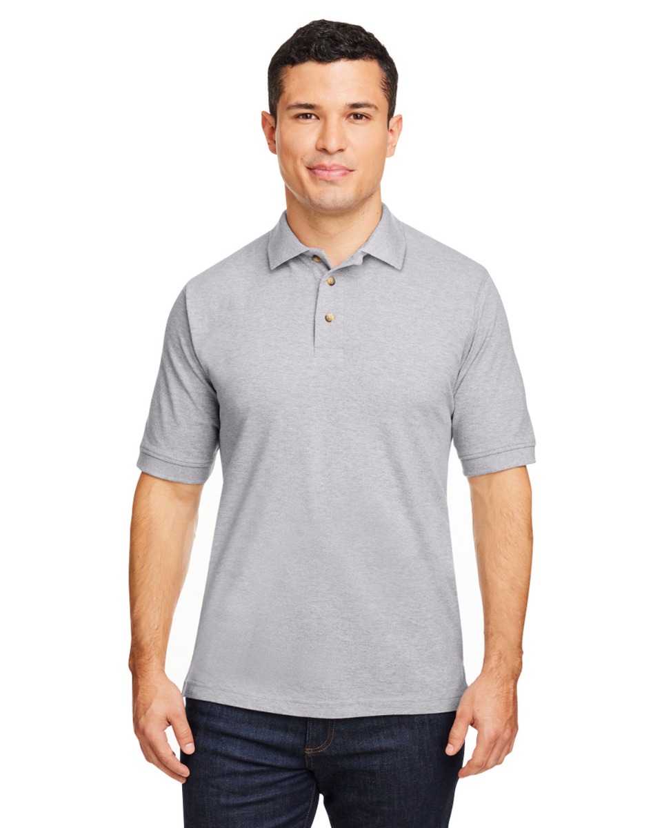 Harriton Men's 6 oz. Ringspun Cotton Piqué Short-Sleeve Polo Product Image