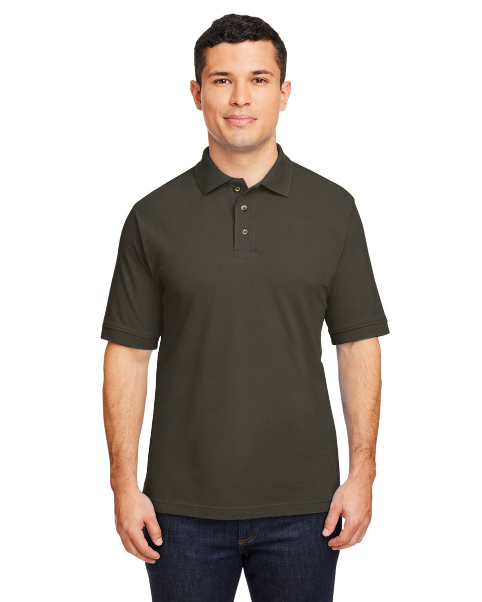 Harriton Men's 6 oz. Ringspun Cotton Piqué Short-Sleeve Polo Product Image