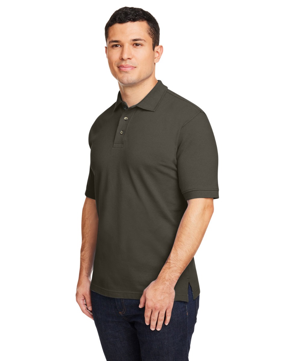 Harriton Men's 6 oz. Ringspun Cotton Piqué Short-Sleeve Polo Product Image