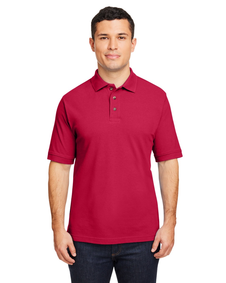 Harriton Men's 6 oz. Ringspun Cotton Piqué Short-Sleeve Polo Product Image