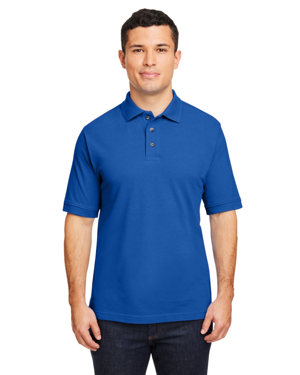 Harriton Men's 6 oz. Ringspun Cotton Piqué Short-Sleeve Polo Product Image