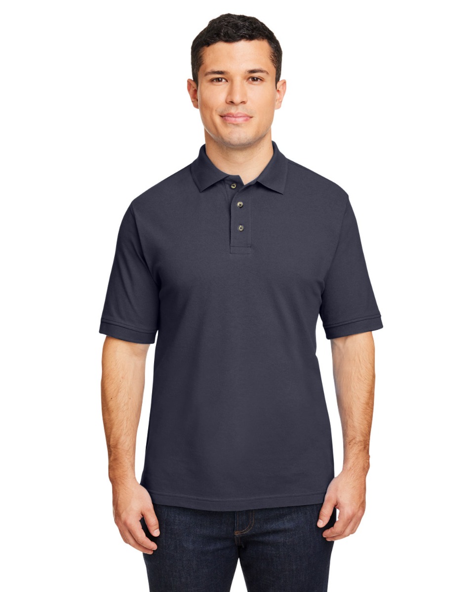 Harriton Men's 6 oz. Ringspun Cotton Piqué Short-Sleeve Polo Product Image