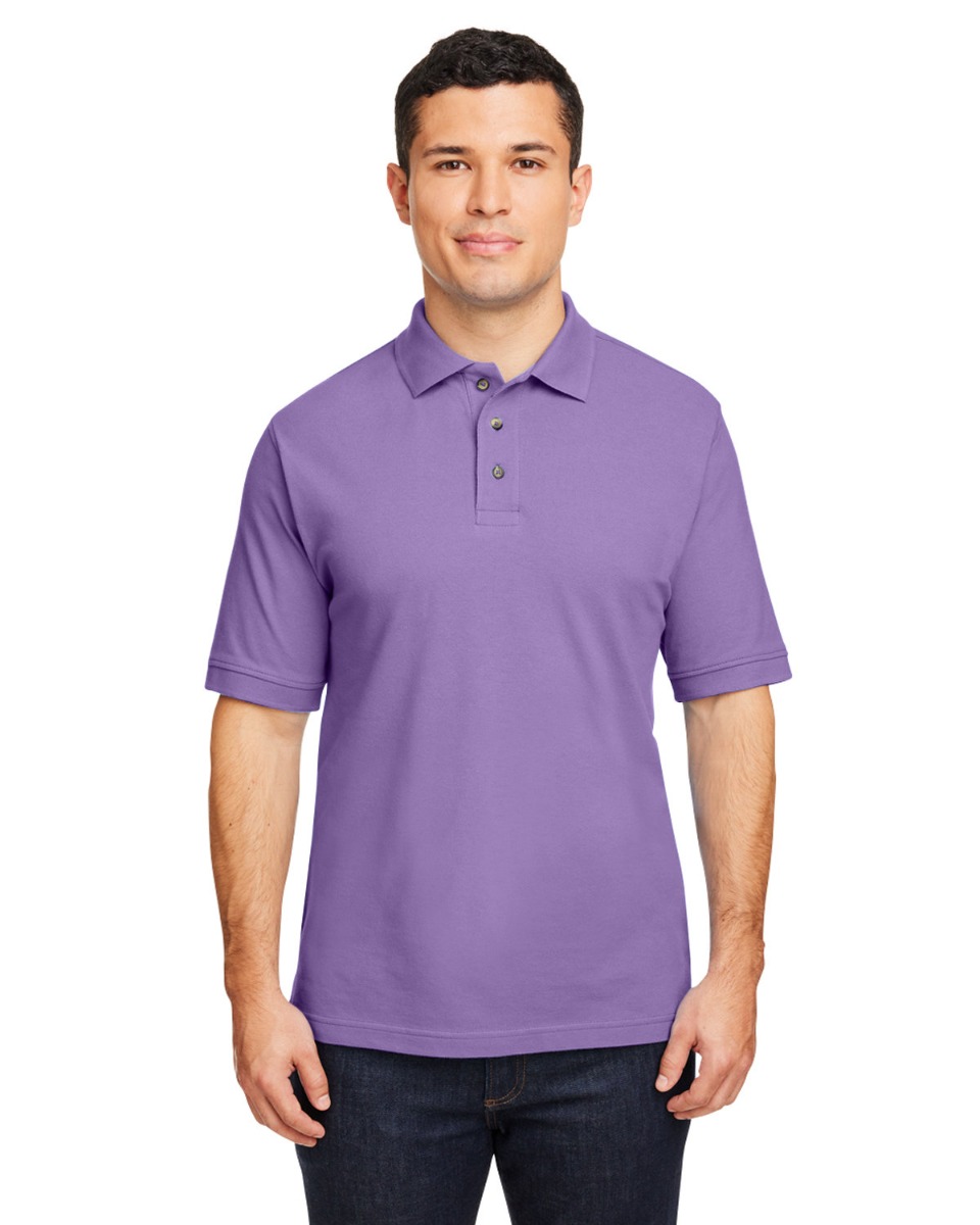 Harriton Men's 6 oz. Ringspun Cotton Piqué Short-Sleeve Polo Product Image