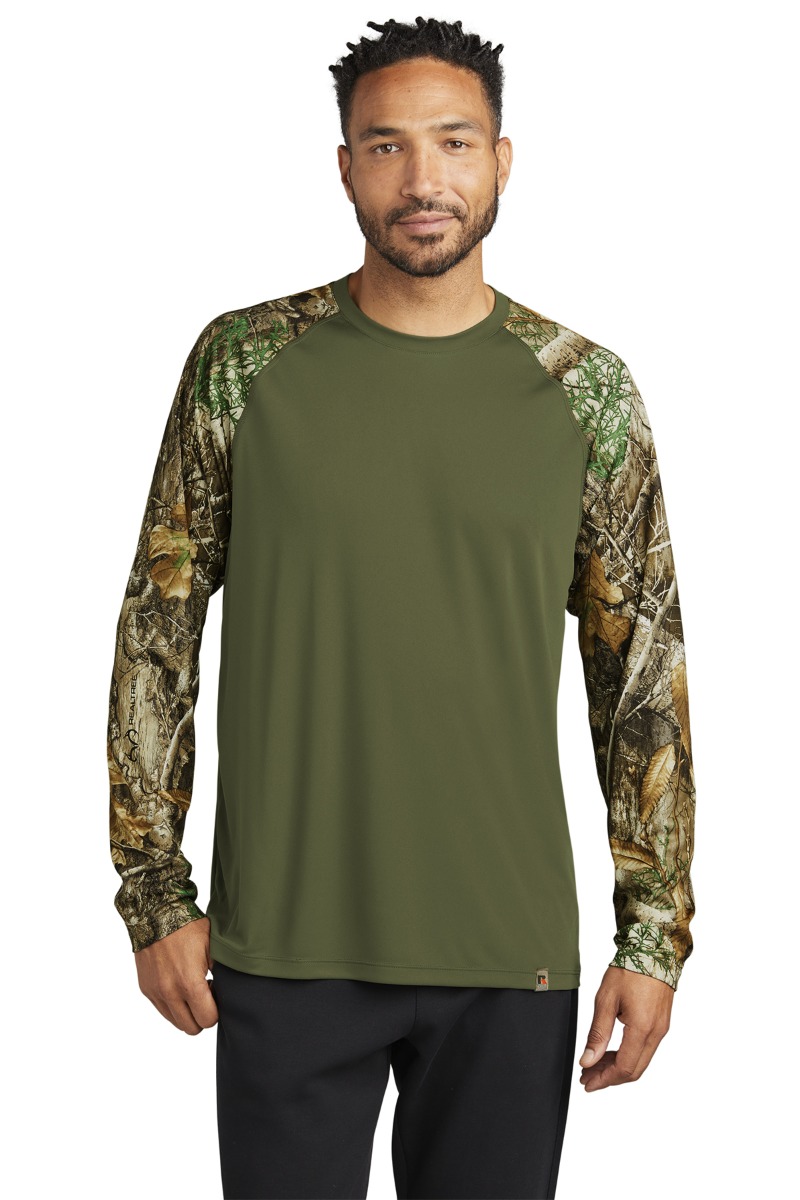 Russell Outdoors™ Realtree® Colorblock Performance Long Sleeve Tee Product Image