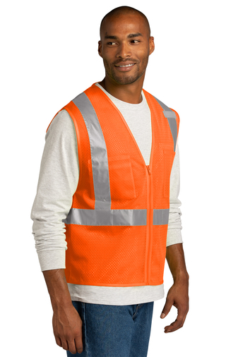 CornerStone ANSI 107 Class 2 Mesh Zippered Vest Product Image