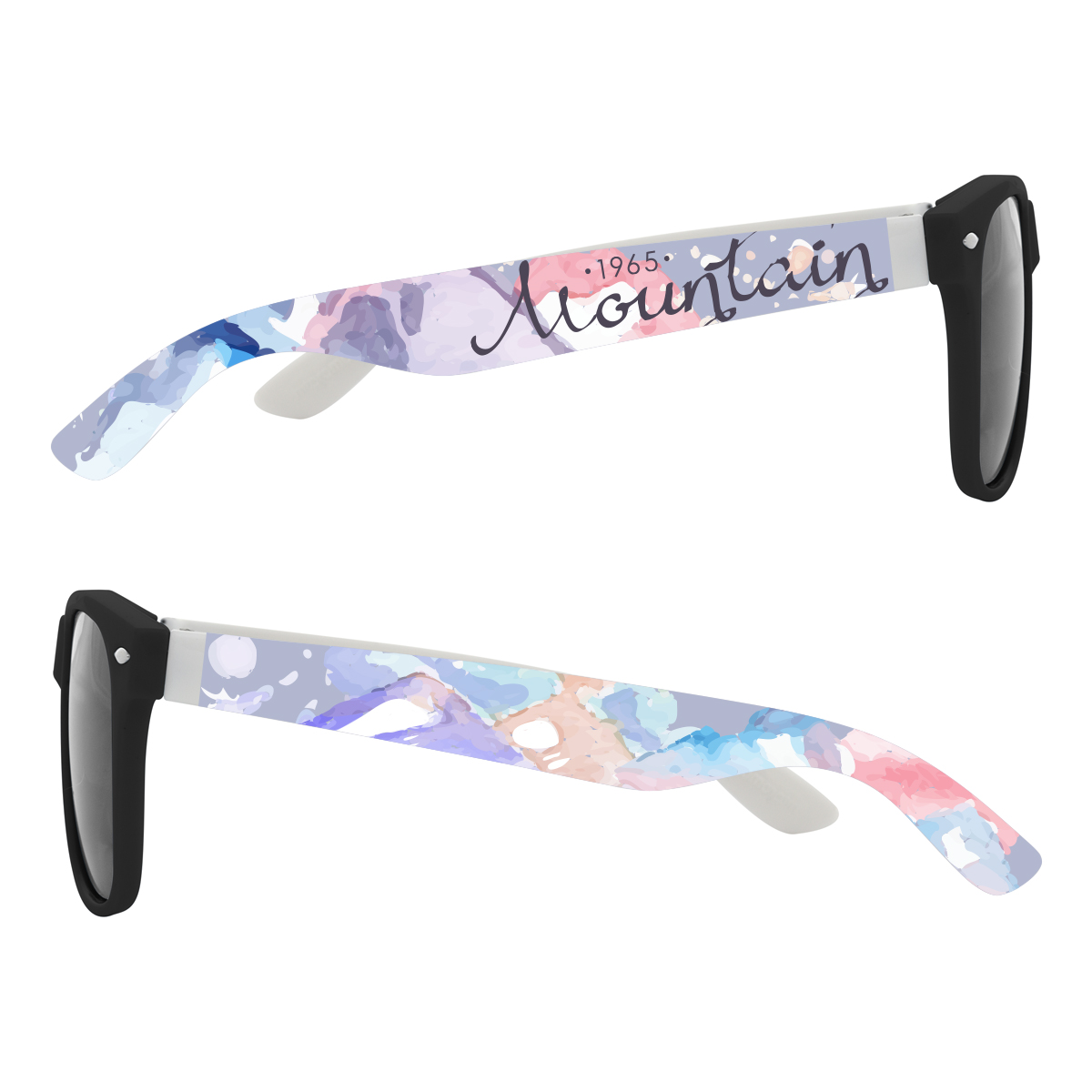 Full Color Colorblock Malibu Sunglasses Product Image