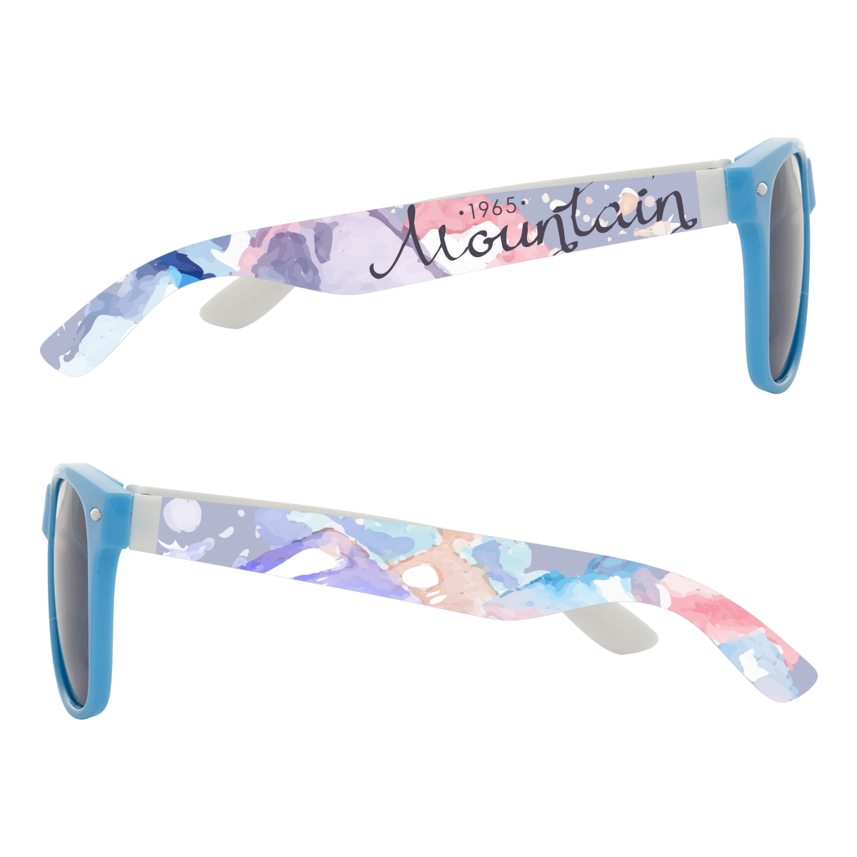 Full Color Colorblock Malibu Sunglasses Product Image