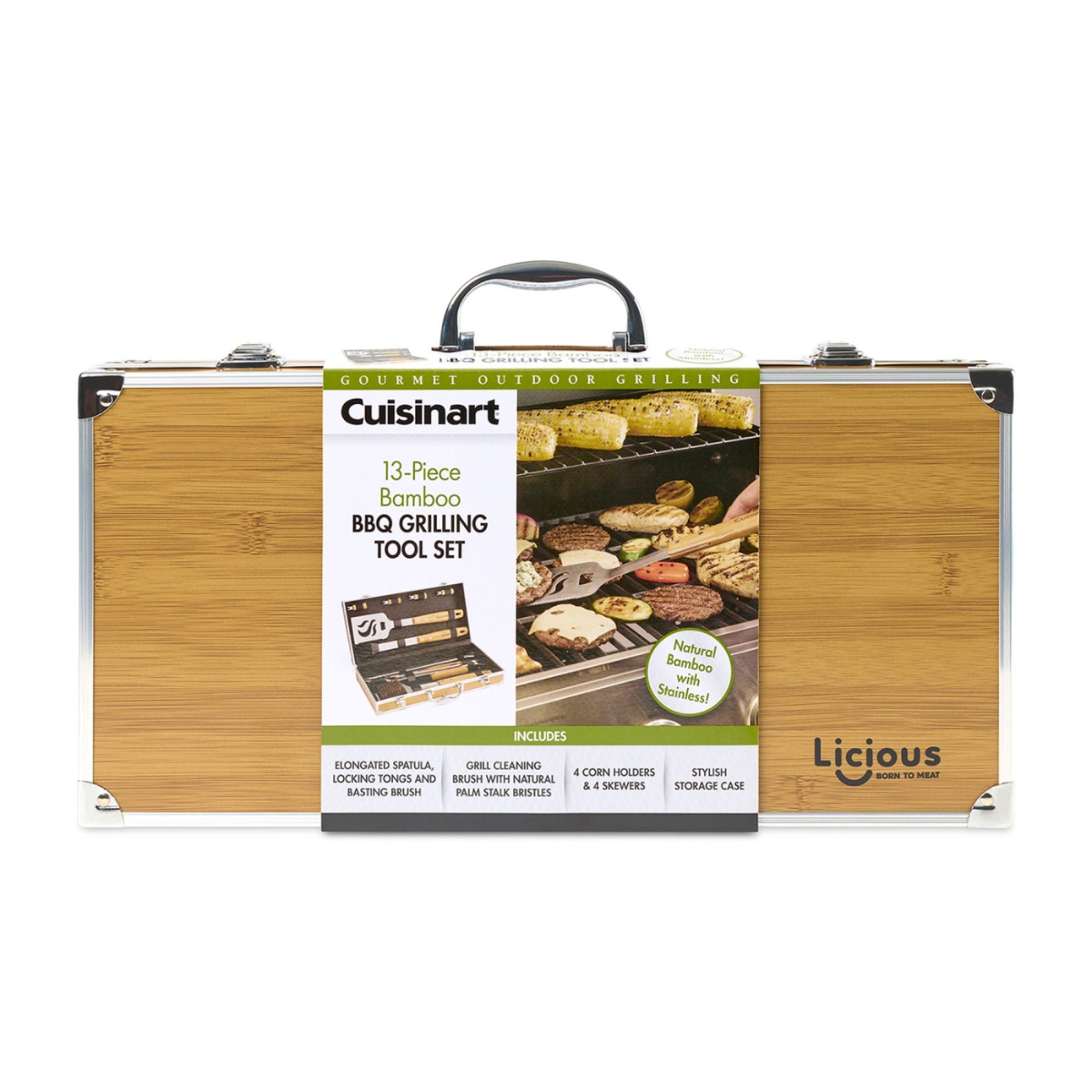 Cuisinart® Bamboo 13 PC Grill Tool Set Product Image