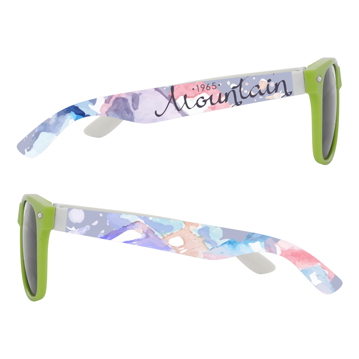 Full Color Colorblock Malibu Sunglasses Product Image