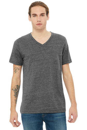 BELLA+CANVAS Unisex Textured Jersey V-Neck Tee Product Image