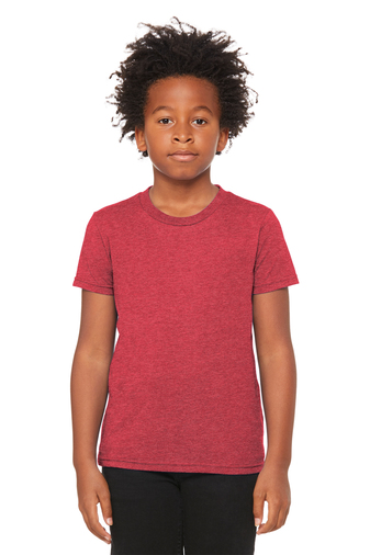 BELLA+CANVAS Youth Heather CVC Tee Product Image