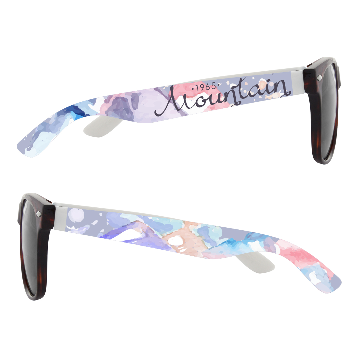 Full Color Colorblock Malibu Sunglasses Product Image