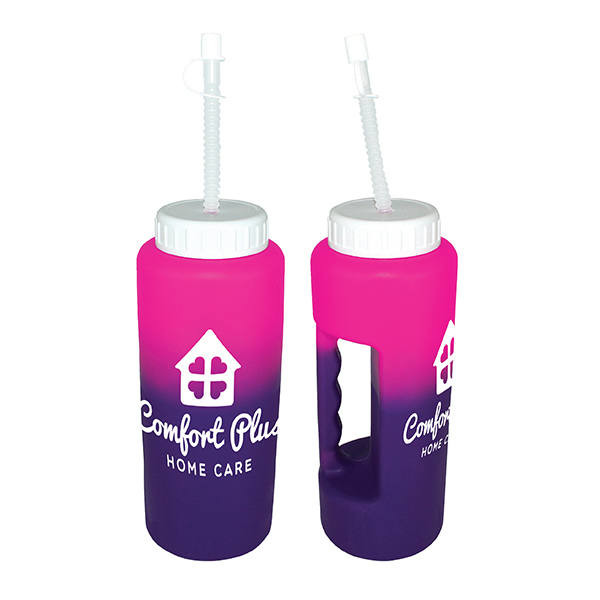 Mood 32 oz. Grip Bottle with Flexible Straw Product Image