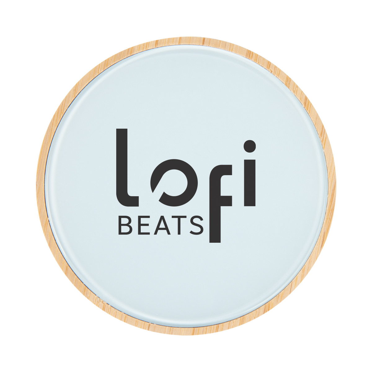 10W Glass & Bamboo Wireless Charger Product Image