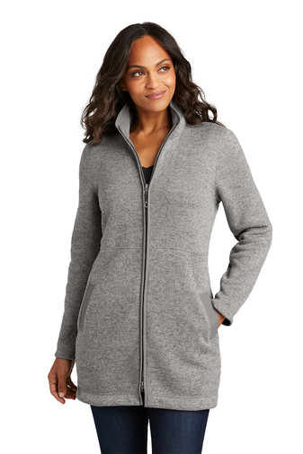 Port Authority Women's Arc Sweater Fleece Long Jacket Product Image