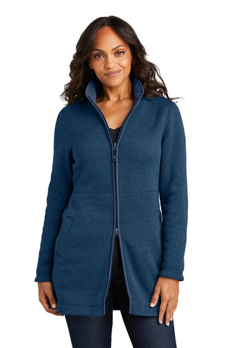 Port Authority Women's Arc Sweater Fleece Long Jacket Product Image