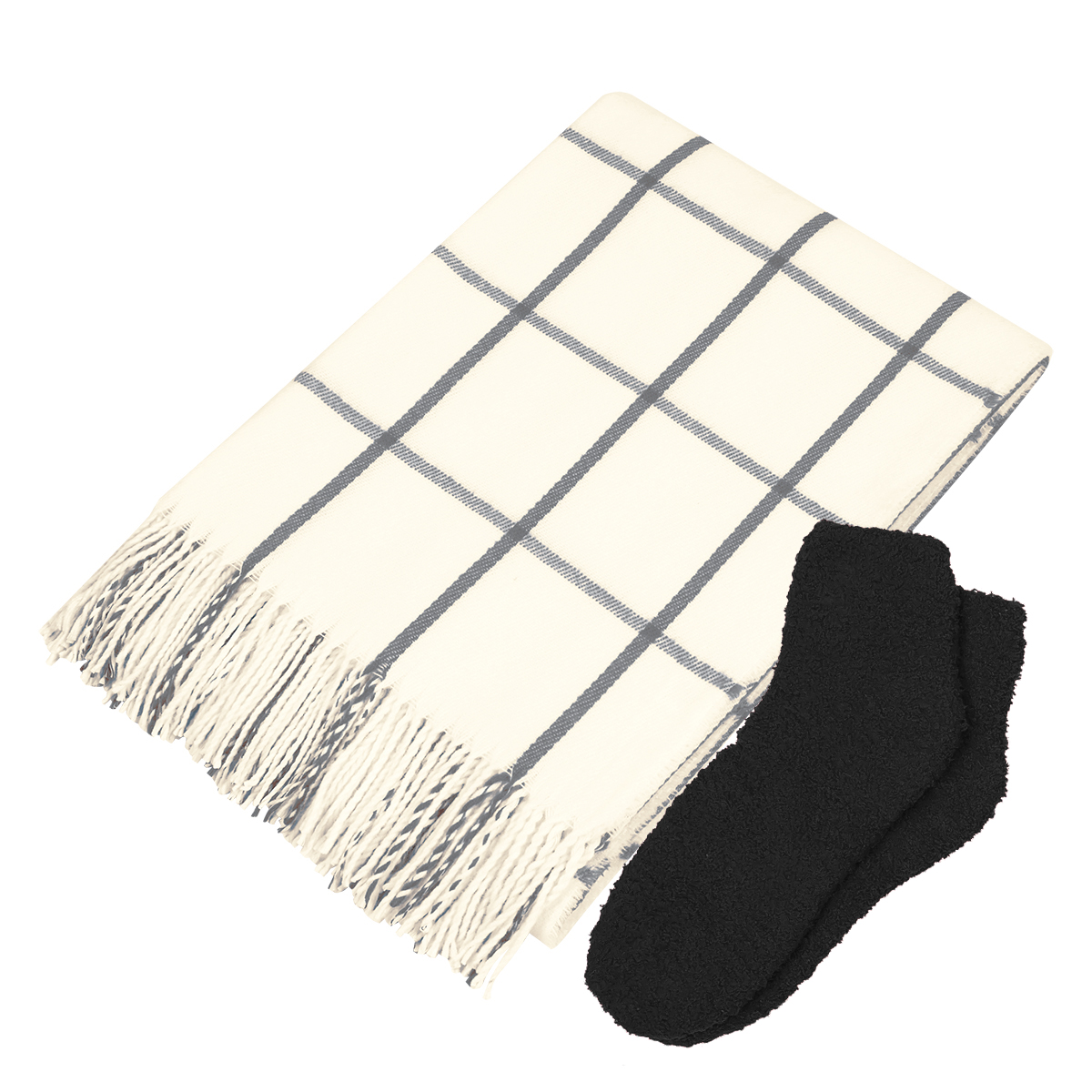 Charleston Throw & Fuzzy Socks Set Product Image