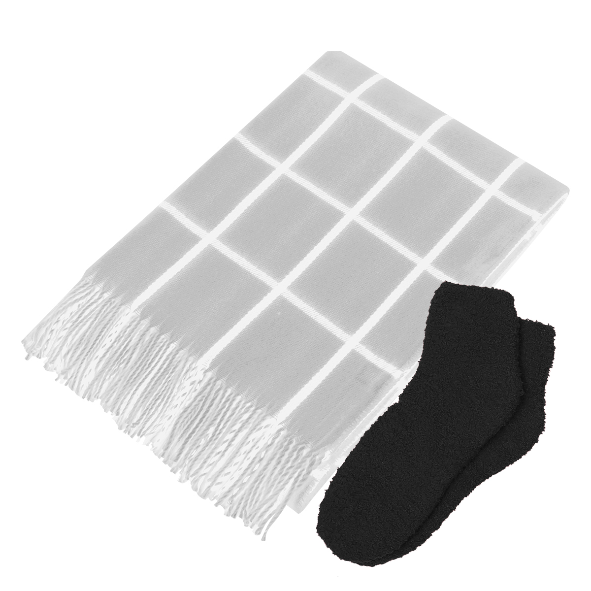 Charleston Throw & Fuzzy Socks Set Product Image