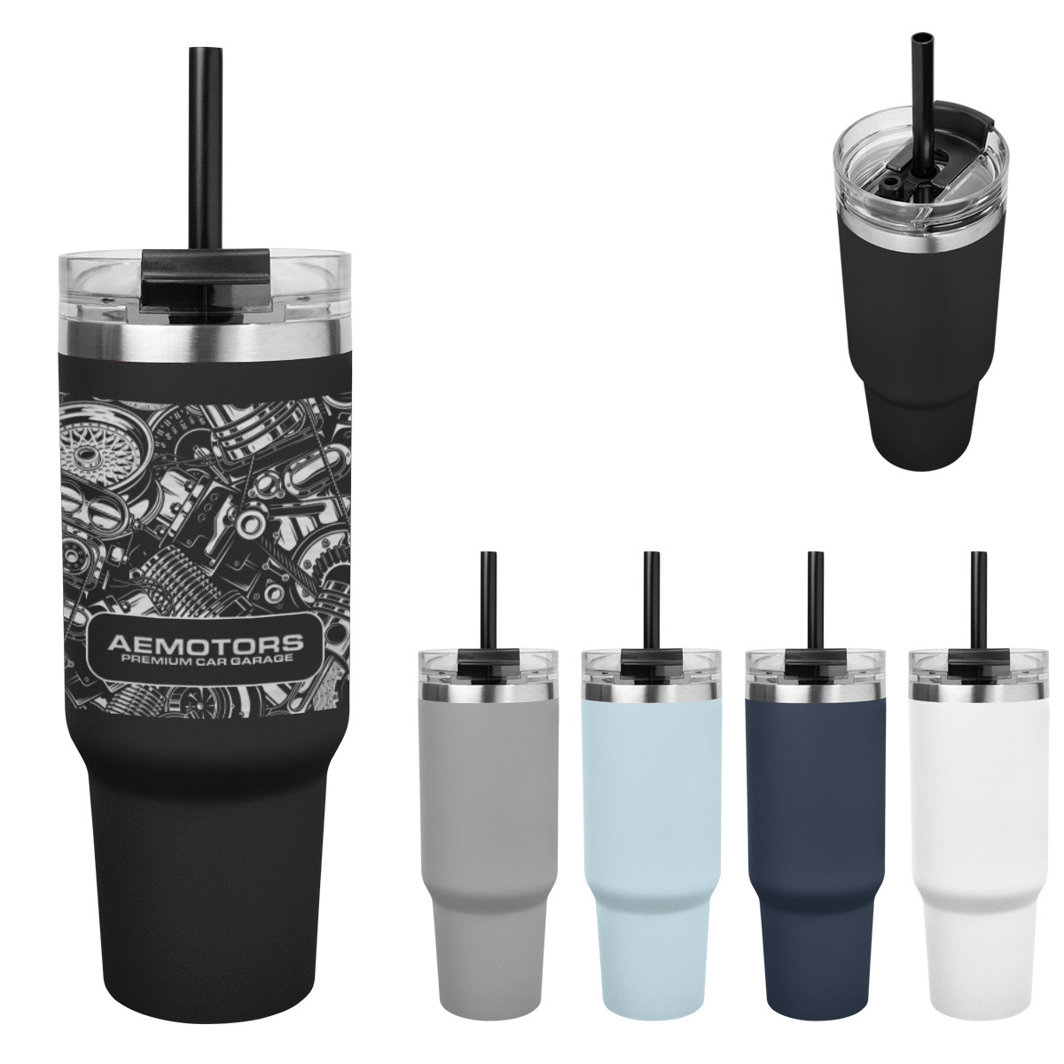 Full Laser Naomi Intrepid Stainless Steel Tumbler - 40 oz. Product Image