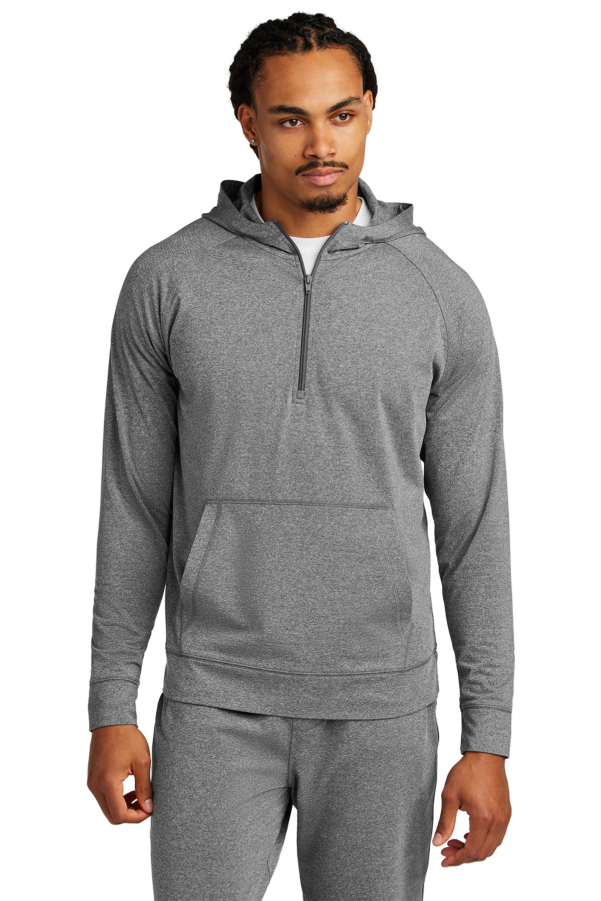Sport-Tek Sport-Wick® Stretch 1/2-Zip Hoodie Product Image
