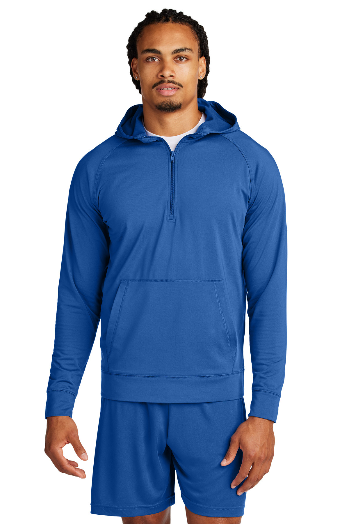 Sport-Tek Sport-Wick® Stretch 1/2-Zip Hoodie Product Image