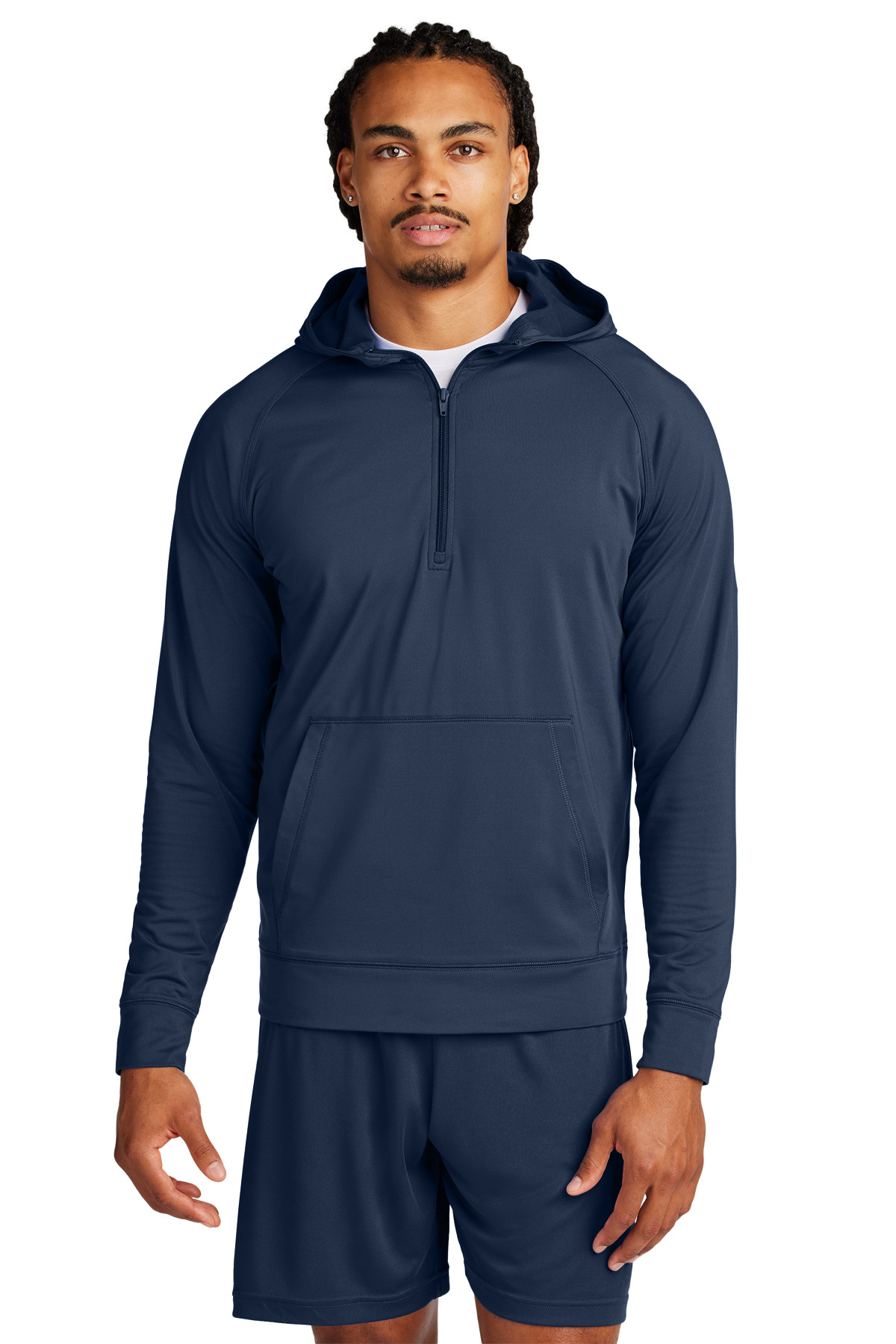 Sport-Tek Sport-Wick® Stretch 1/2-Zip Hoodie Product Image