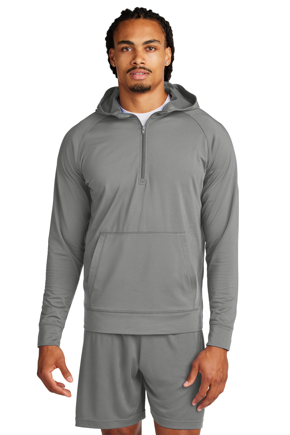 Sport-Tek Sport-Wick® Stretch 1/2-Zip Hoodie Product Image