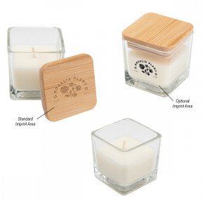 Mini Candle with Bamboo Lid Product Image