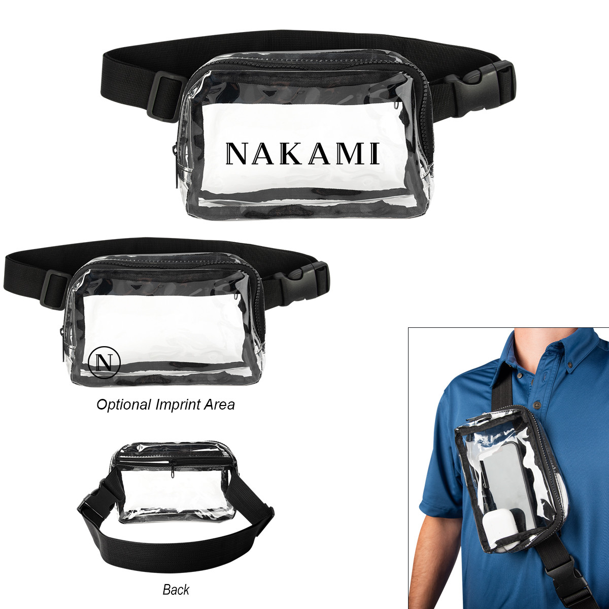 Anywhere Clear Belt Bag Product Image
