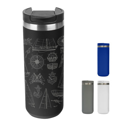 Full Laser Sienna Stainless Steel Bottle - 18 oz. Product Image
