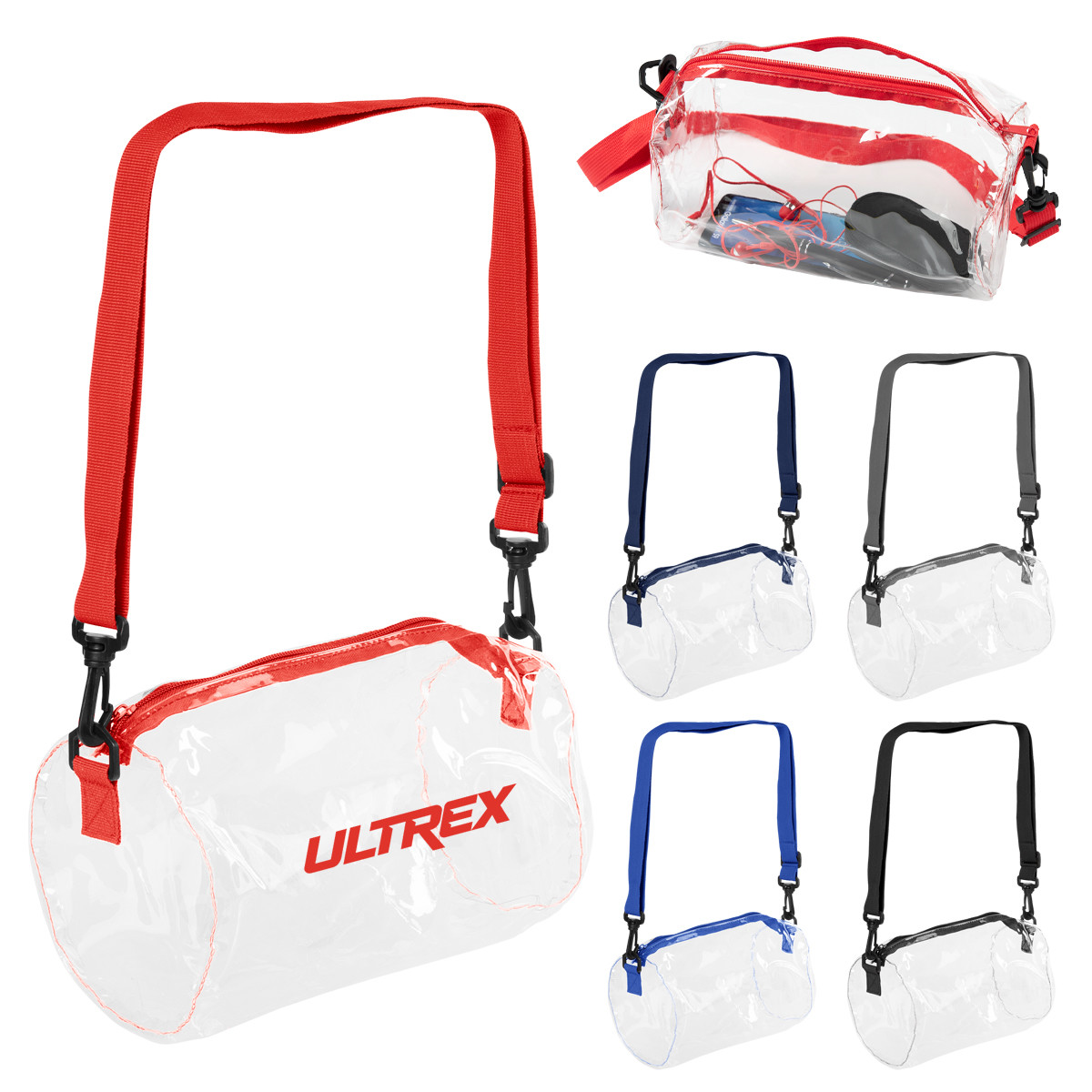 Seymour Clear Barrel Bag Product Image