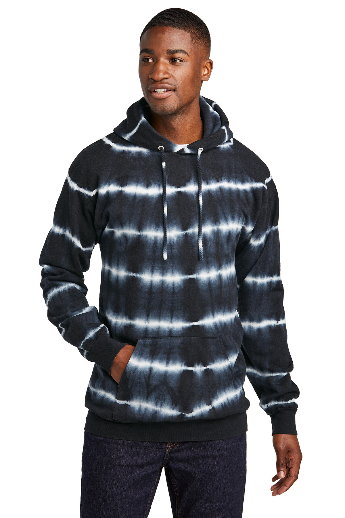 Port & Company Allover Stripe Tie-Dye Fleece Product Image