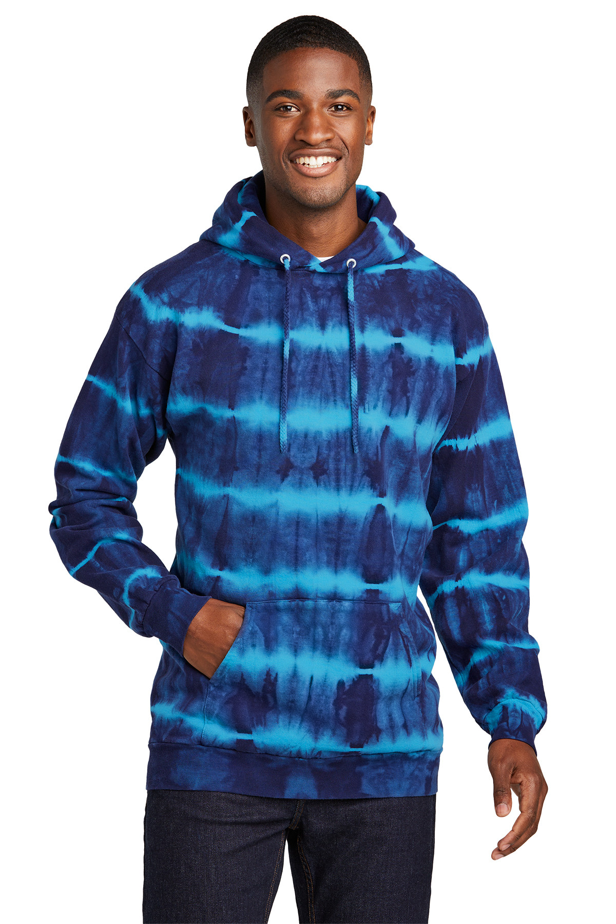 Port & Company Allover Stripe Tie-Dye Fleece Product Image