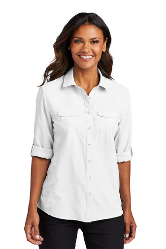 Port Authority Women's Long Sleeve UV Daybreak Shirt Product Image