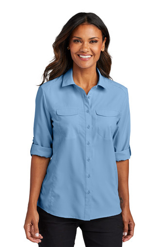 Port Authority Women's Long Sleeve UV Daybreak Shirt Product Image