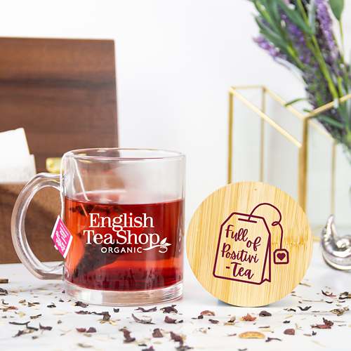 Cozy Glass Mug w/ Bamboo Lid - 11 oz. Product Image