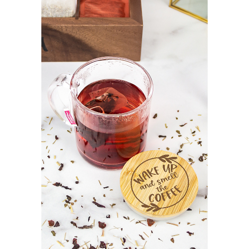 Cozy Glass Mug w/ Bamboo Lid - 11 oz. Product Image