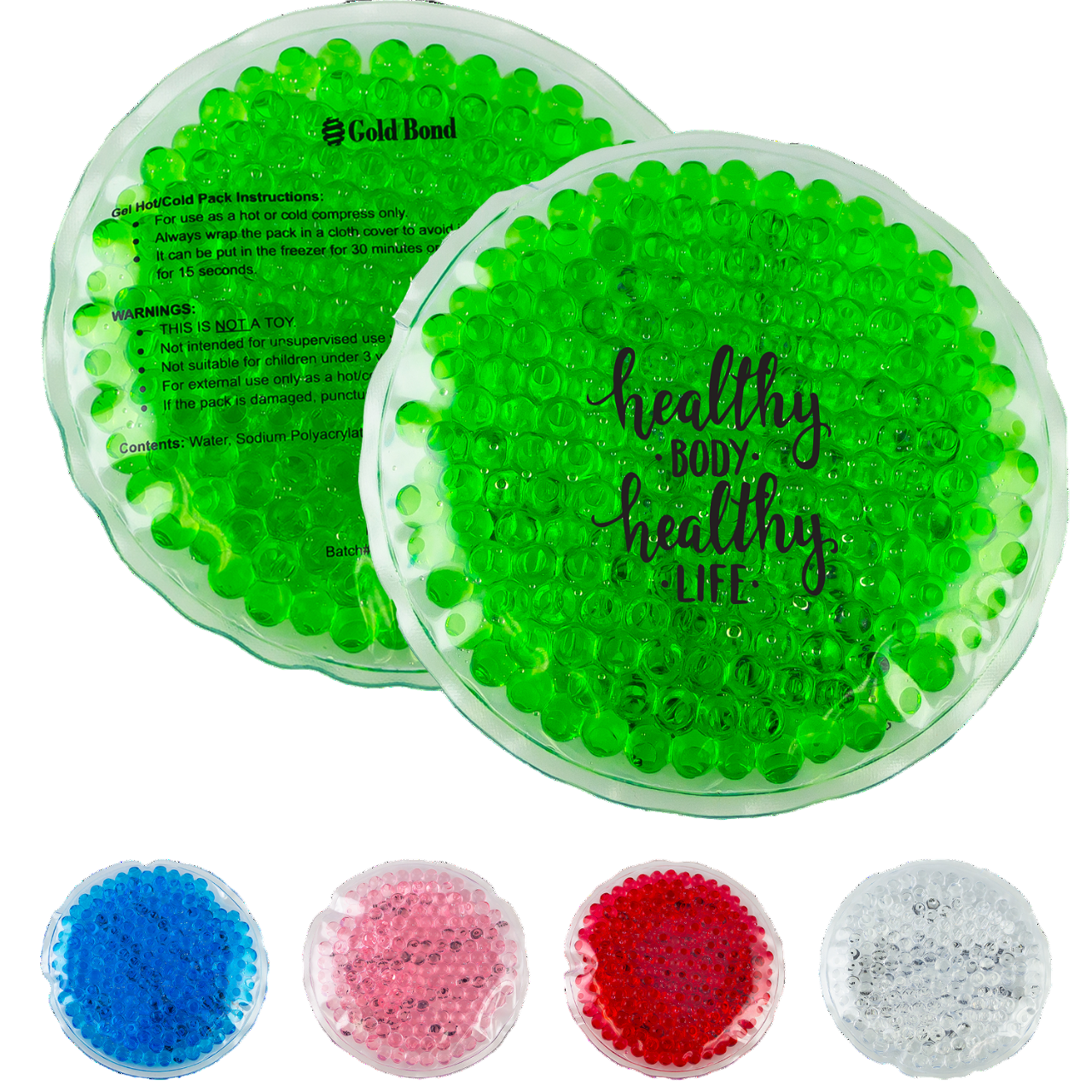 Glacier Small Round Gel Beads Hot/Cold Pack Product Image