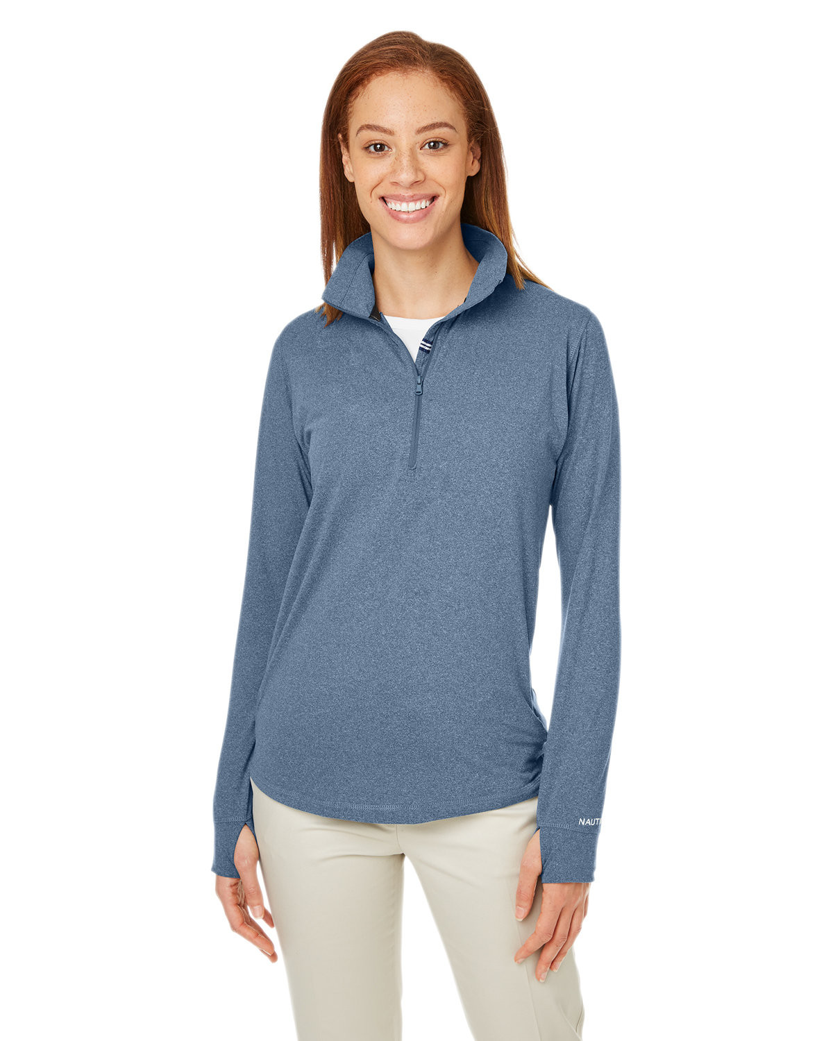 Nautica Women's Saltwater Quarter-Zip Pullover Product Image