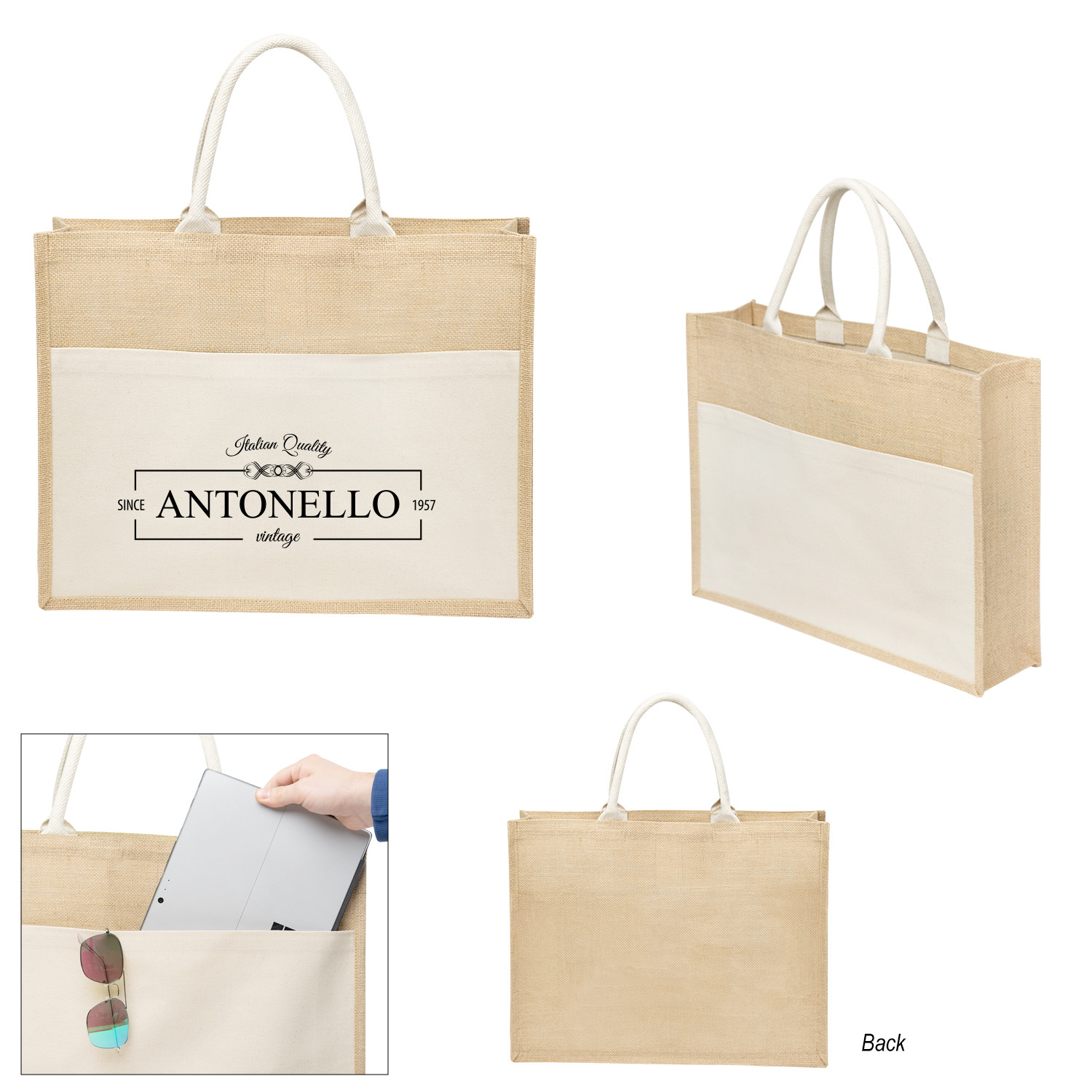 Julia Jute Tote Bag Product Image