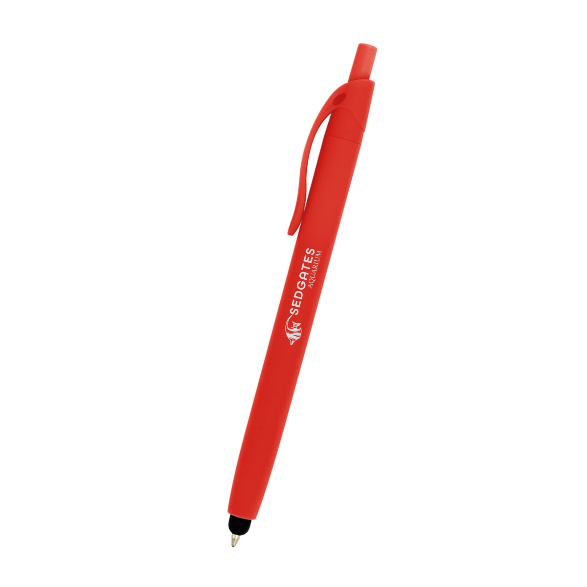 Zinnia Rubberized Pen with Stylus Product Image