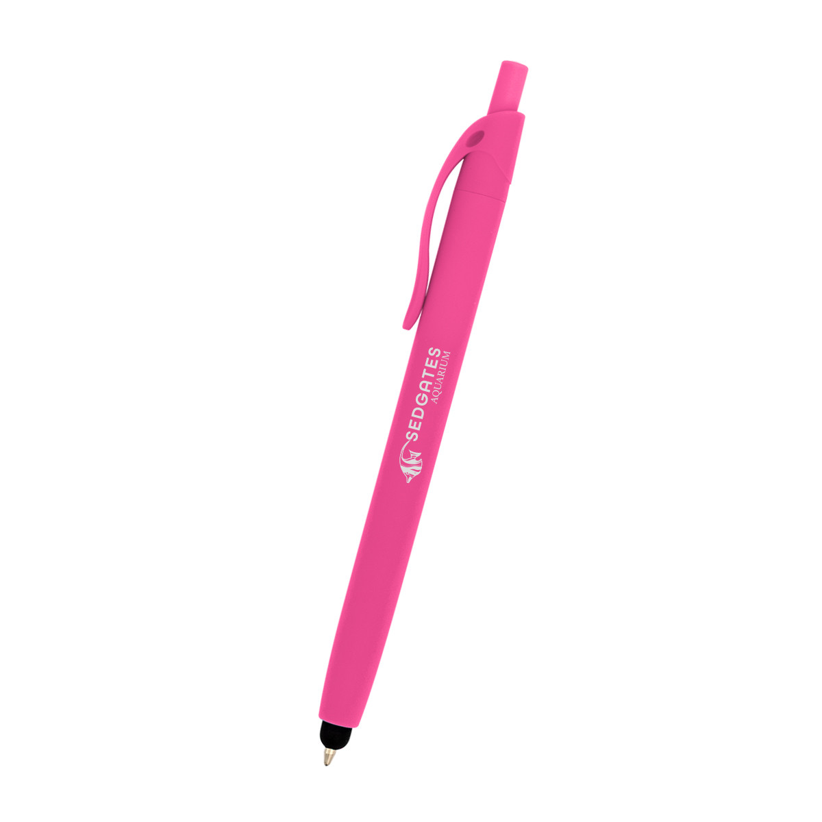 Zinnia Rubberized Pen with Stylus Product Image