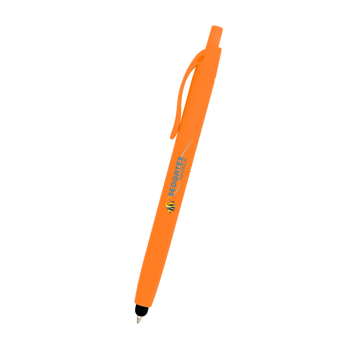 Zinnia Rubberized Pen with Stylus Product Image
